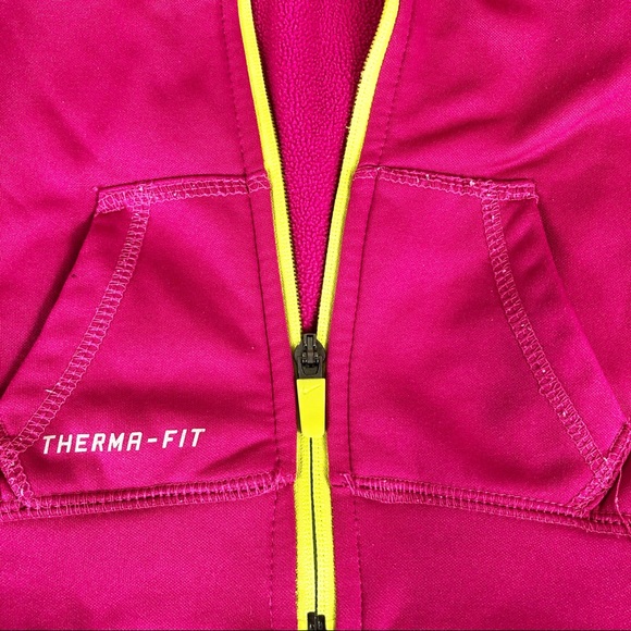NIKE girls 2T hoodie jacket, full zip fleece lined - Picture 6 of 7